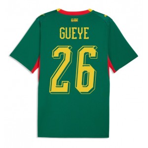 Senegal Pape Gueye #26 Jalkapallovaatteet Vieraspaita MM-kisat 2026 Lyhythihainen